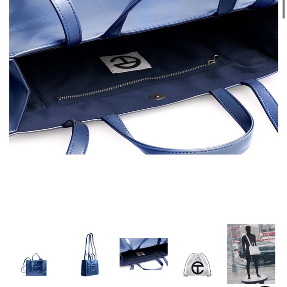 Telfar Medium Shopper in Cobalt Blue currently SOLD OUT - Picture 5 of 5
